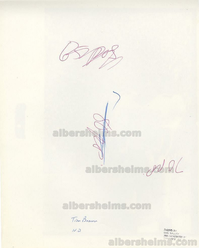 1980s Tim Brown Heisman Trophy Winner in Notre Dame Uniform TYPE I original photo