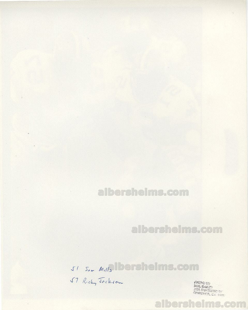 1986 Sam Mills & Rickey Jackson New Orleans Saints Future Hall of Famers TYPE I original photo