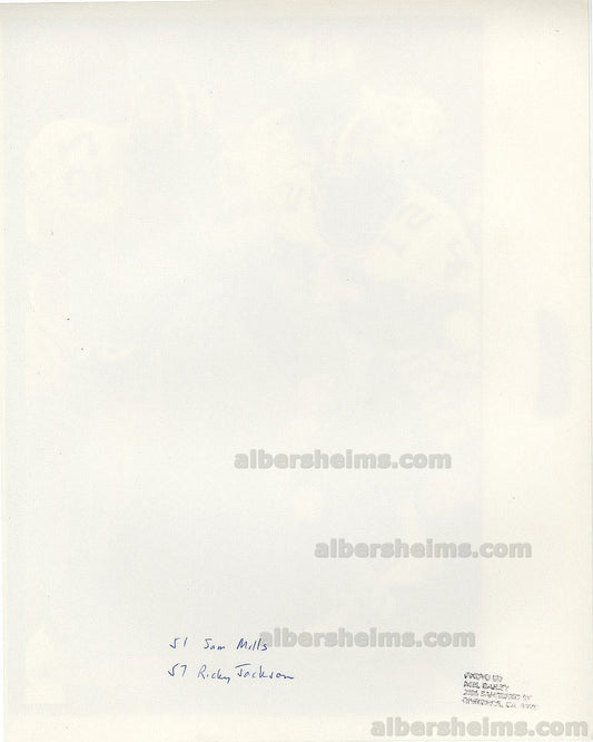 1986 Sam Mills & Rickey Jackson New Orleans Saints Future Hall of Famers TYPE I original photo