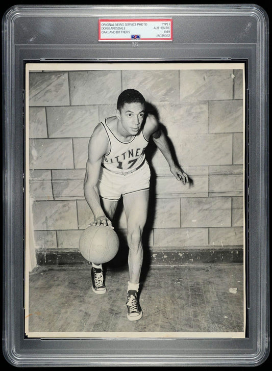 1949 Don Barksdale 1st Black NBA All-Star 1948 Olympian Original TYPE I photo Pre-Rookie Shot PSA/DNA