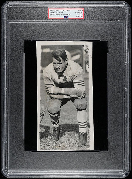 Bronko Nagurski 1930s Chicago Bears Original TYPE III Photo PSA/DNA
