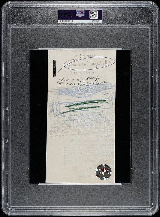 Bronko Nagurski 1930s Chicago Bears Original TYPE III Photo PSA/DNA