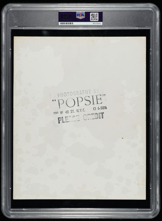 Louis Armstrong 1952 at the Paramount Theater Silver Gelatin Original TYPE I Photo by Popsie PSA/DNA