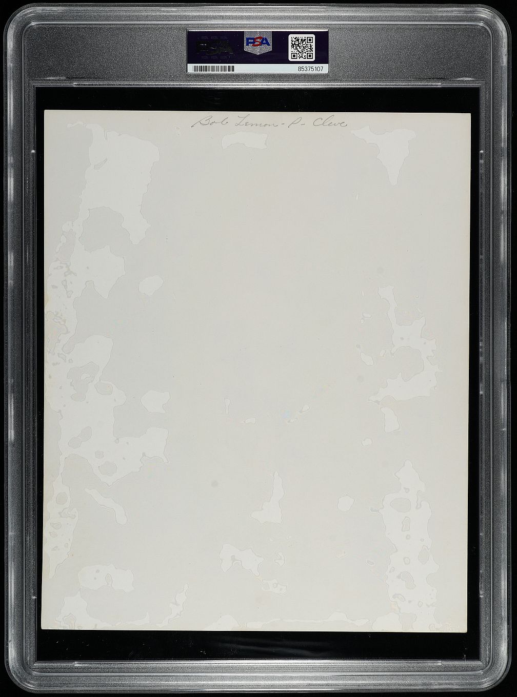 Bob Lemon Signed AUTO Original TYPE I Photo Used for his 1951 Bowman #53 Baseball Card PSA/DNA & JSA LOA - COA