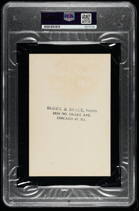 Ernie Banks Chicago Cubs HOFer Major League Debut September 1953 Original Signed AUTO TYPE I Photo by George Brace PSA/DNA LOA