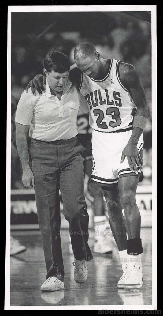 1989 Michael Jordan in Agony Oversized Original Type I Photo PSA/DNA LOA