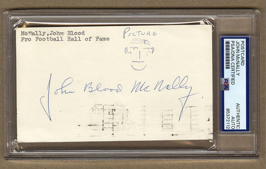 Johnny Blood McNally signed AUTO GPC Green Bay Packers Football Hall of Fame PSA/DNA
