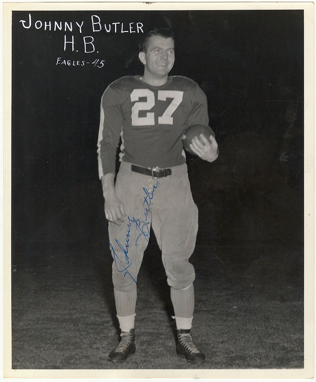 1945 Johnny Butler Signed AUTO original TYPE I Photo Steagles, Card-Pi ...