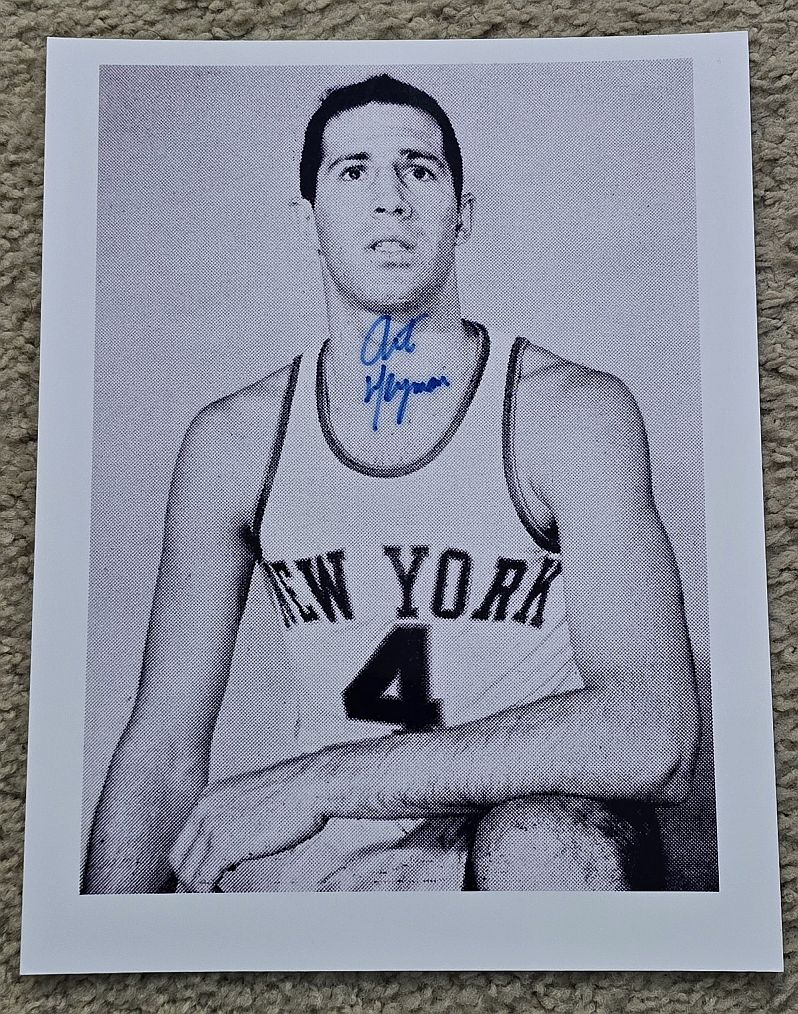 Art Heyman Signed AUTO Photo 1st Pick of 1963 NBA Draft Knicks ABA D.2012