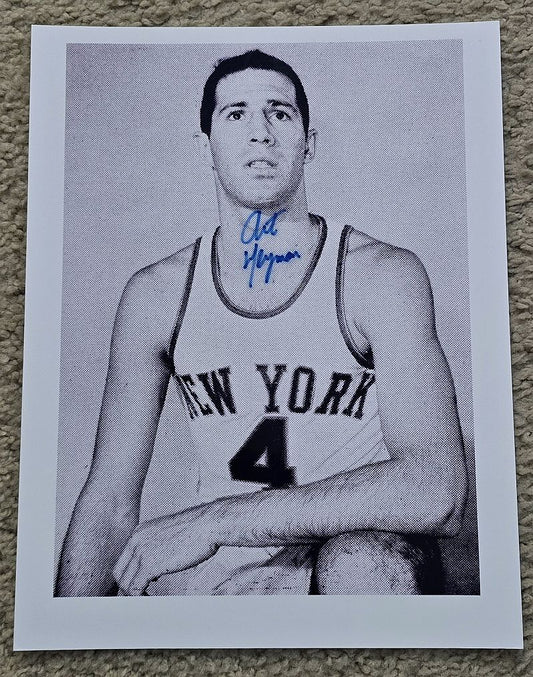 Art Heyman Signed AUTO Photo 1st Pick of 1963 NBA Draft Knicks ABA D.2012