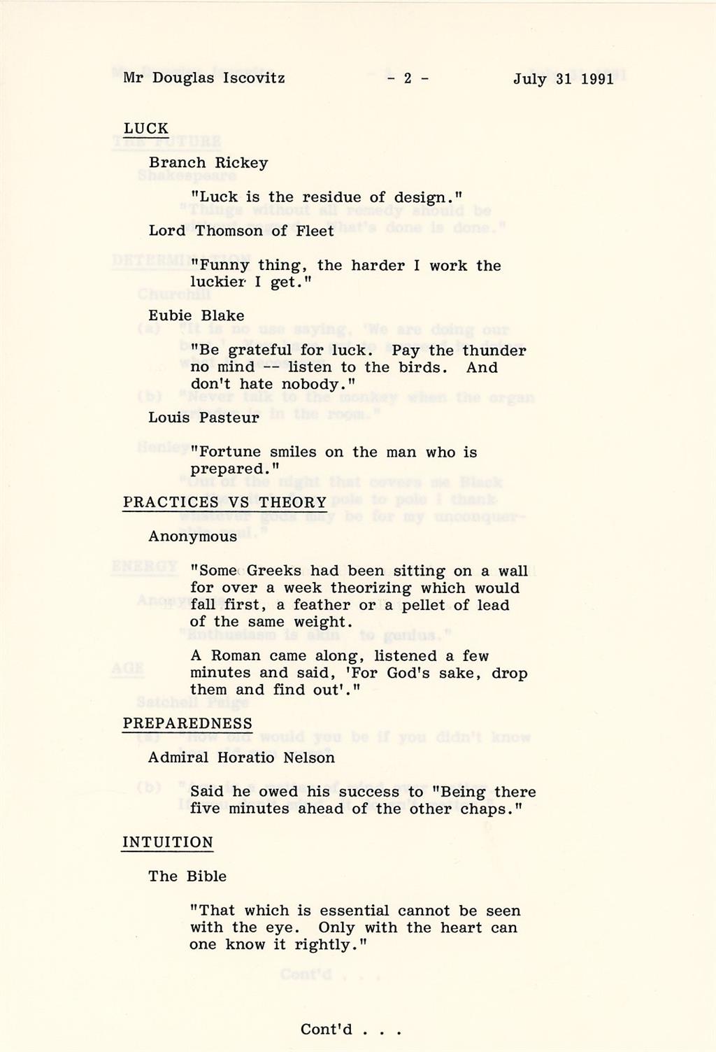 Jack Kent Cooke signed AUTO 4-page Letter with his SECRET TO SUCCESS Washington Redskins L.A. Kings Lakers Owner