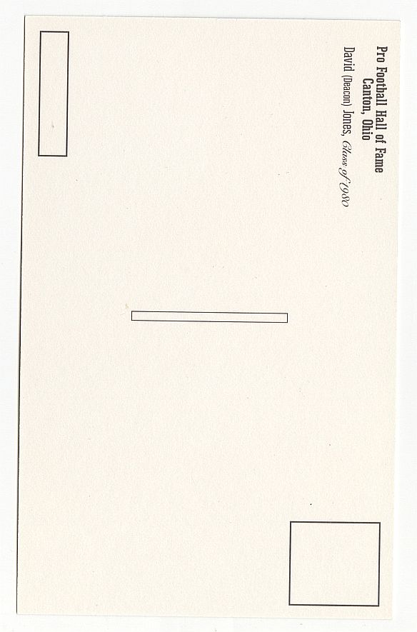 Deacon Jones Signed AUTO Pro Football HOF Bust Postcard