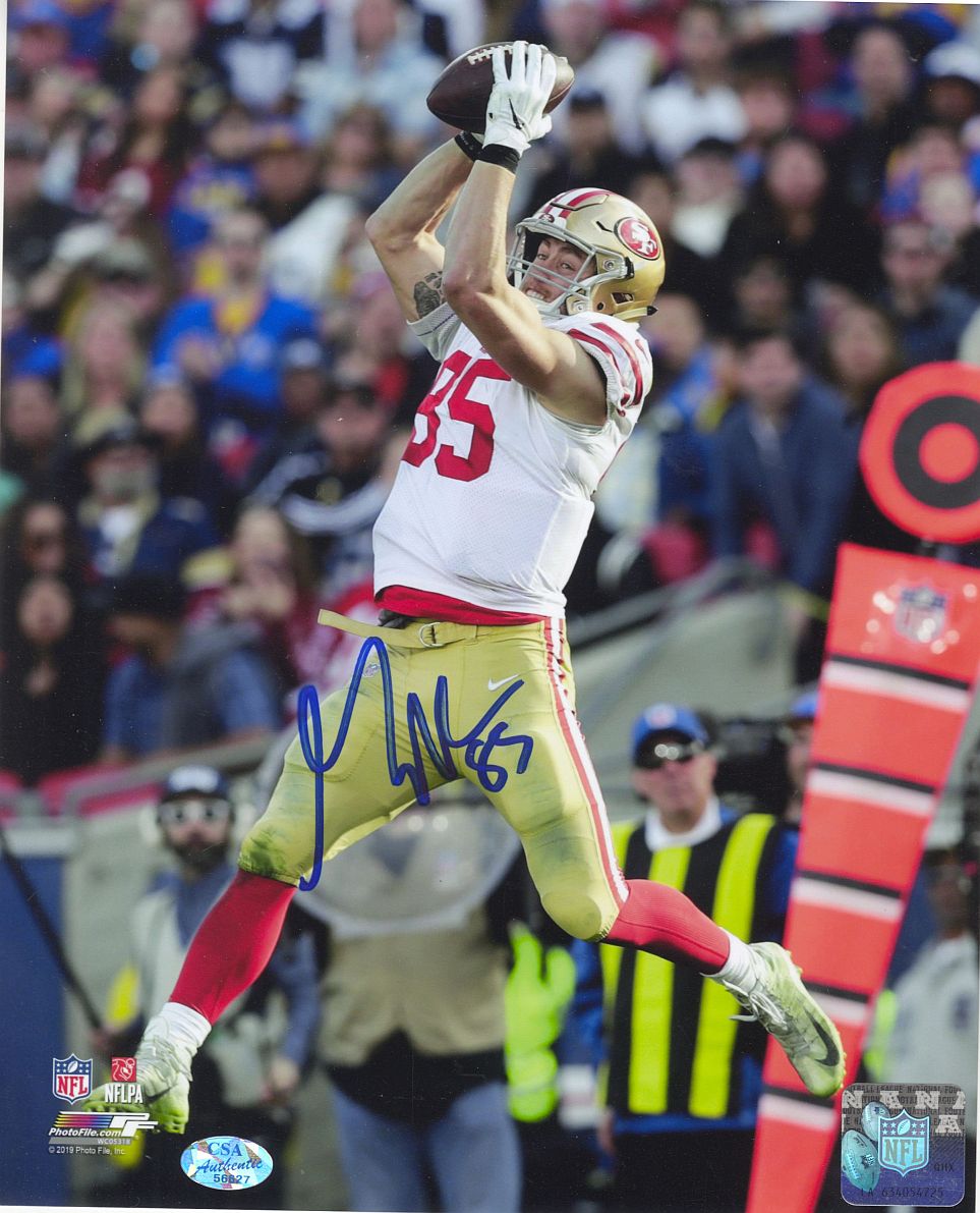 George Kittle Signed AUTO 8x10 Photo San Francisco 49ers Future HOFer CSA Show HOLO & COA