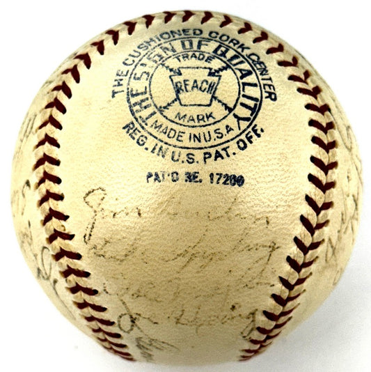 1934 Chicago White Sox Team Signed AUTO Baseball /w 22 Autographs - AL Simmons - BAS LOA