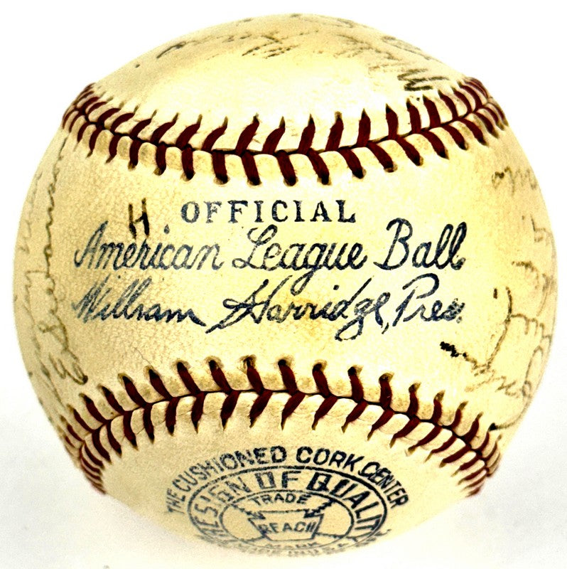 1934 Chicago White Sox Team Signed AUTO Baseball /w 22 Autographs - AL Simmons - BAS LOA