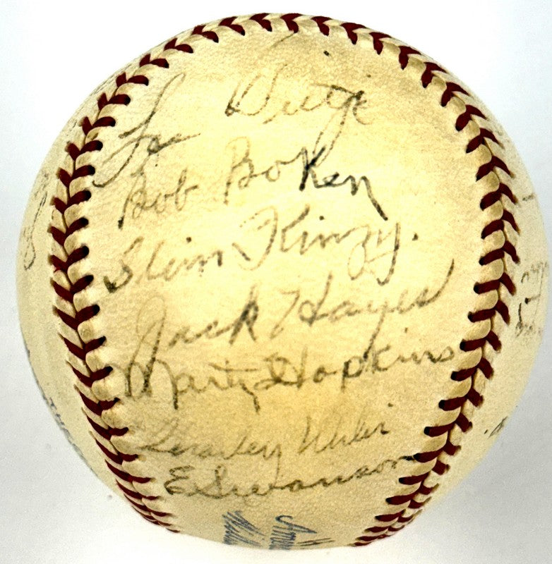 1934 Chicago White Sox Team Signed AUTO Baseball /w 22 Autographs - AL Simmons - BAS LOA