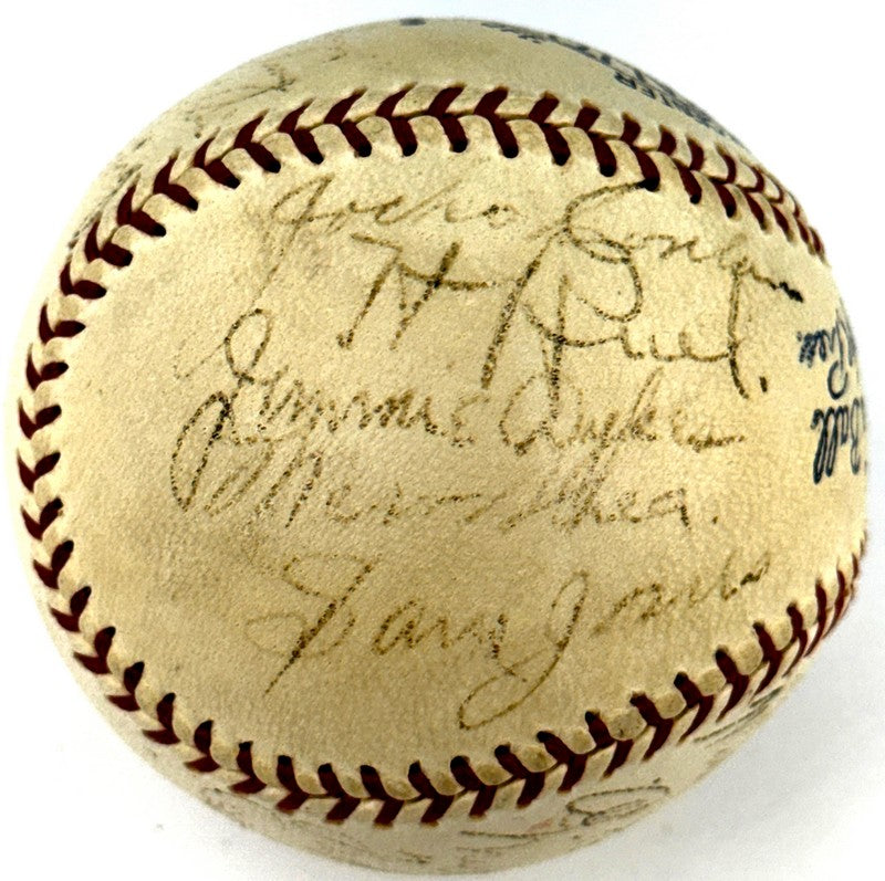 1934 Chicago White Sox Team Signed AUTO Baseball /w 22 Autographs - AL Simmons - BAS LOA