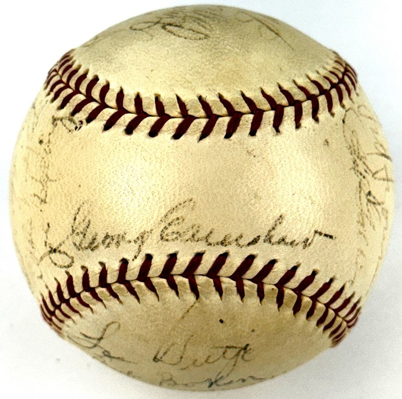 1934 Chicago White Sox Team Signed AUTO Baseball /w 22 Autographs - AL Simmons - BAS LOA