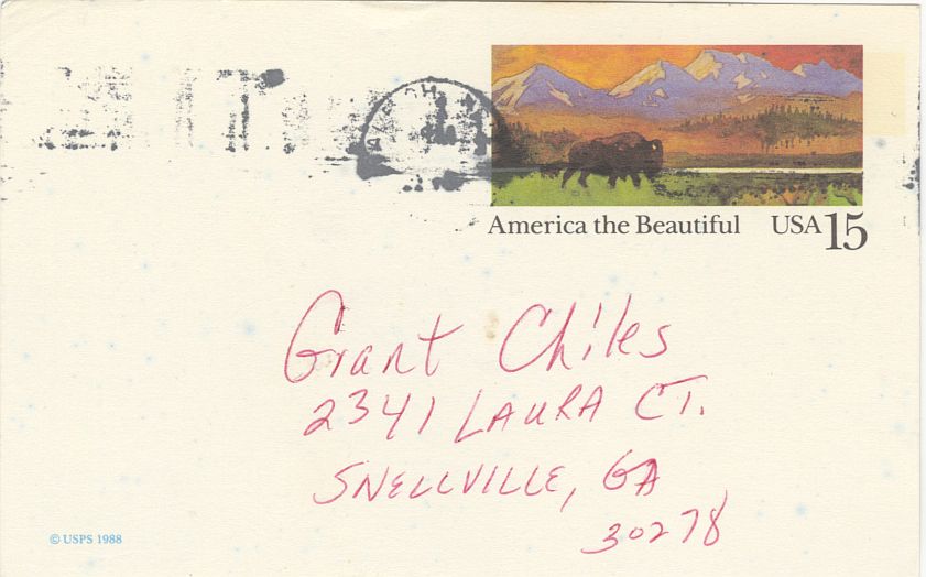 Dean Smith UNC Hall of Fame Basketball Coach Signed AUTO GPC from 1988 BAS