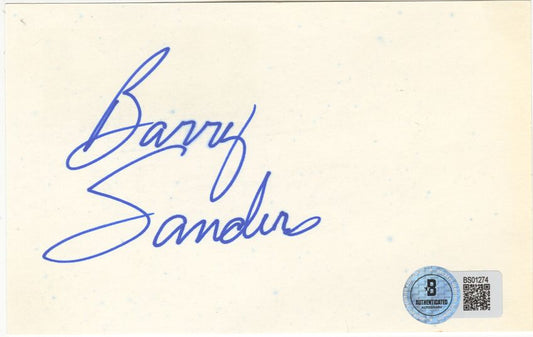 Barry Sanders Signed AUTO GPC from 1988 Pre-Rookie Football HOF BAS