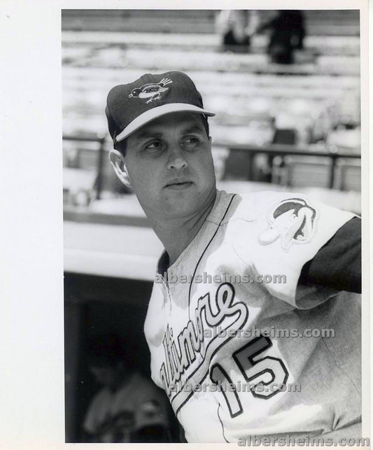 Late 1950s Hoyt Wilhelm Baltimore Orioles Knuckleball Pitching Legend Baseball HOF Original TYPE I Photo