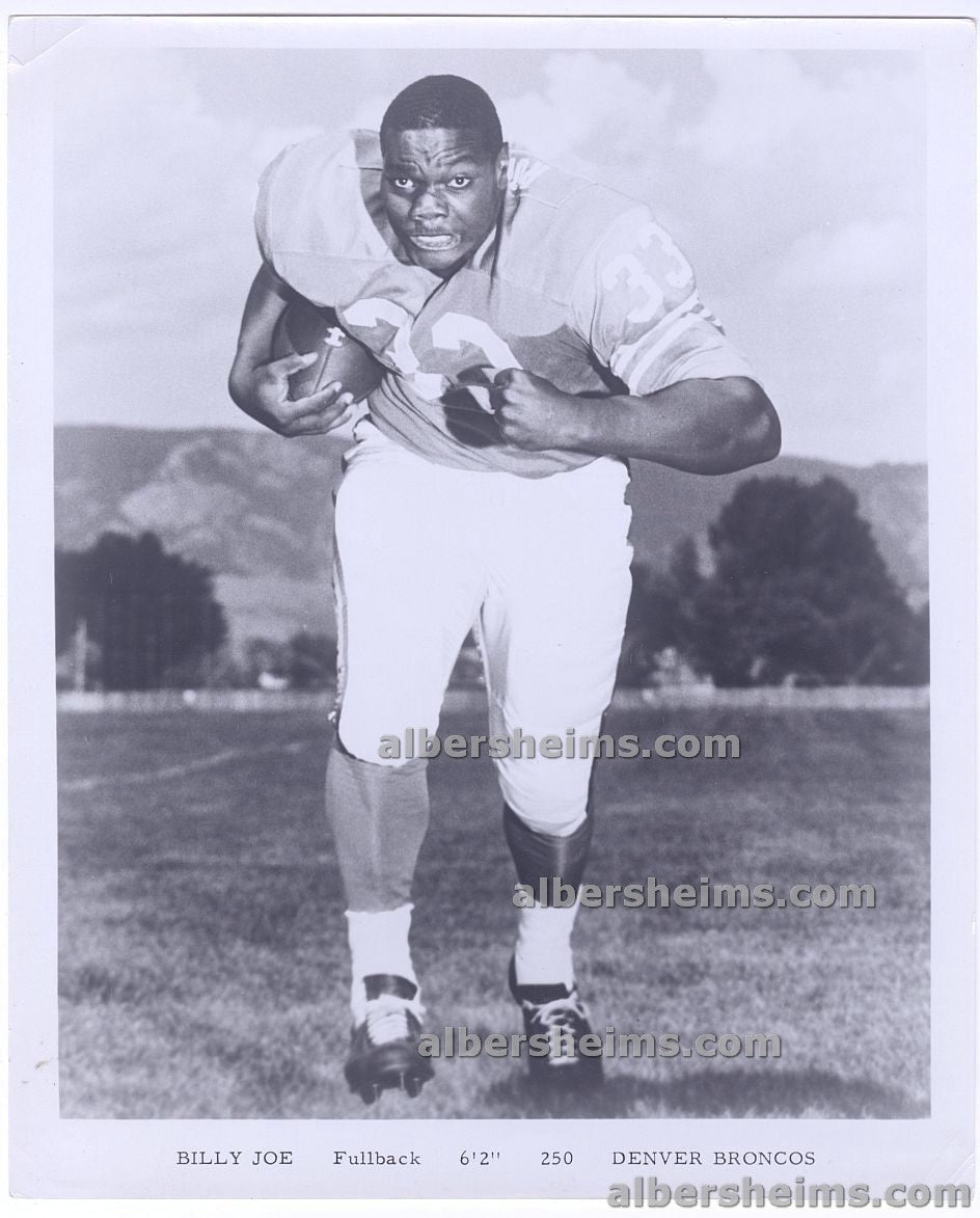 1963-64 Billy Joe Denver Broncos AFL Rookie of the Year Original Team Issued Photo
