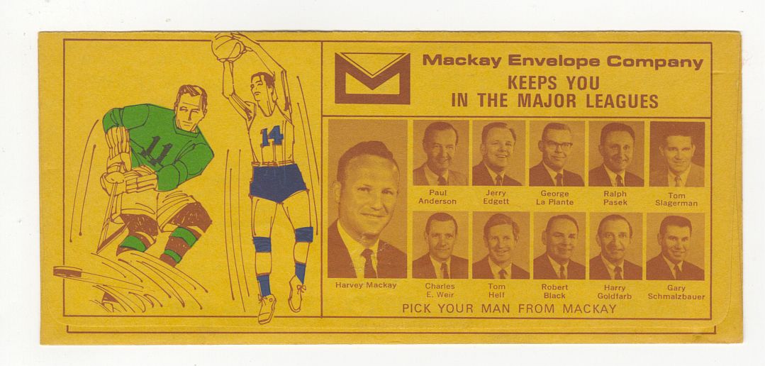 1968-69 Minnesota Pipers ABA North Stars NHL Ticket Envelope Schedule