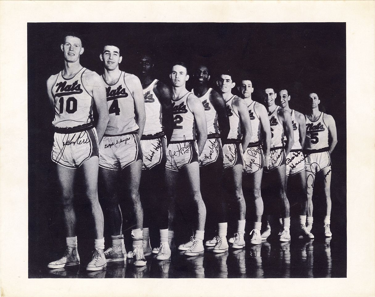 1956-57 Syracuse Nationals Team Signed Photo /w 10 Autographs JSA COA