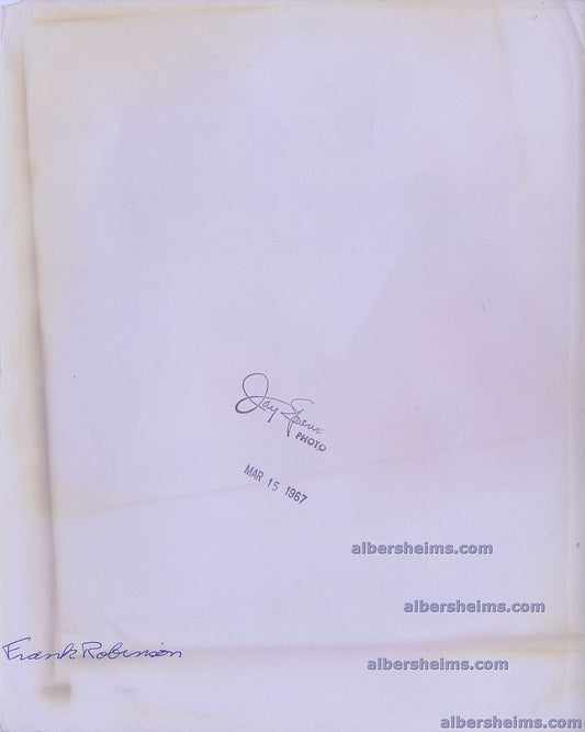 1967 Frank Robinson Original TYPE I photo Baltimore Orioles Jay Spencer Photographer
