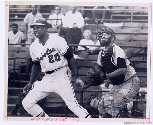 1967 Frank Robinson Running to First Original TYPE I photo Baltimore Orioles Jay Spencer Photographer