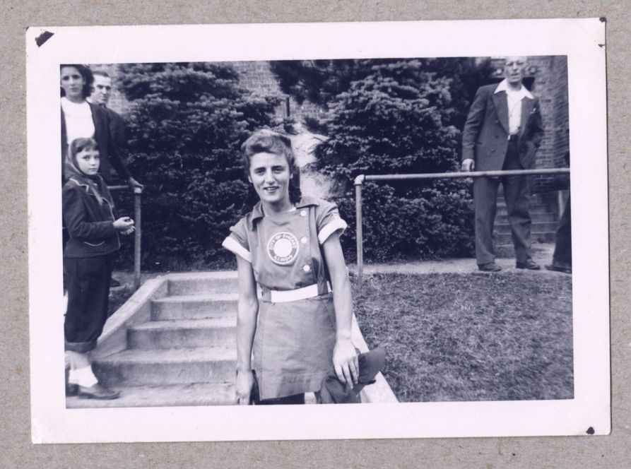 1947 Grand Rapids Chicks AAGPBL Ernestine Teeny Petras Original TYPE I Photo Snapshot "A League of Their Own"