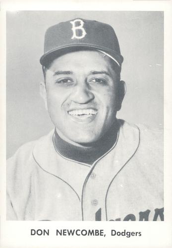 1956 Don Newcombe Brooklyn Dodgers Original TYPE I Photo Image Used for 1957 Jay Publishing