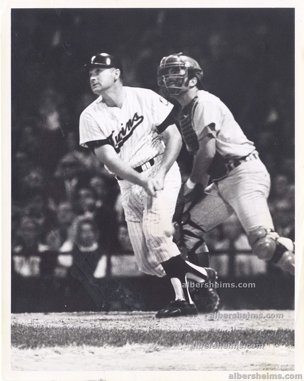 1971 Harmon Killebrew Watches His Historic 1971 All-Star Game Home Run Sail into the Stands Original TYPE I Photo by Malcolm Emmons