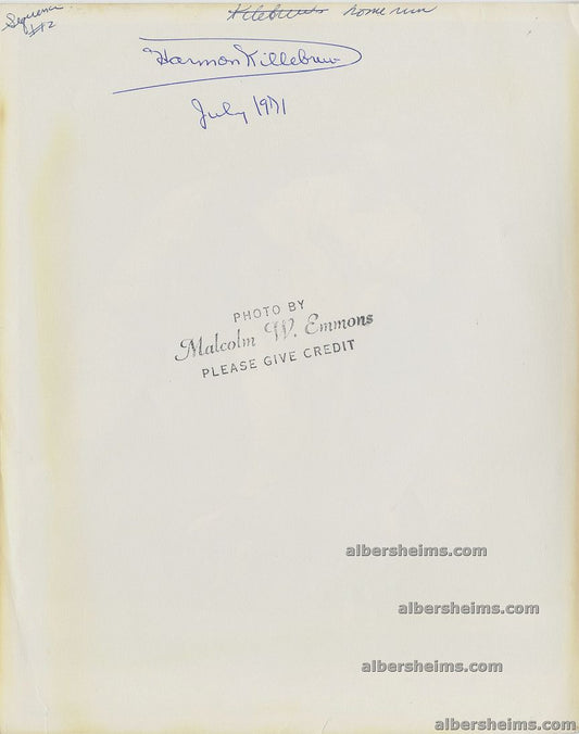 1971 Harmon Killebrew Watches His Historic 1971 All-Star Game Home Run Sail into the Stands Original TYPE I Photo by Malcolm Emmons