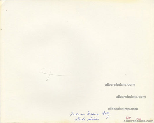 Duke Snider New York Mets March 1964 Mexico City Signing Autographs Original TYPE I Photo #A