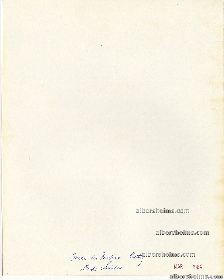 Duke Snider New York Mets March 1964 Mexico City Signing Autographs Original TYPE I Photo #D