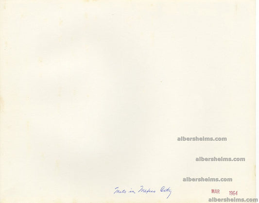 Duke Snider New York Mets March 1964 Mexico City Signing Autographs Original TYPE I Photo #E