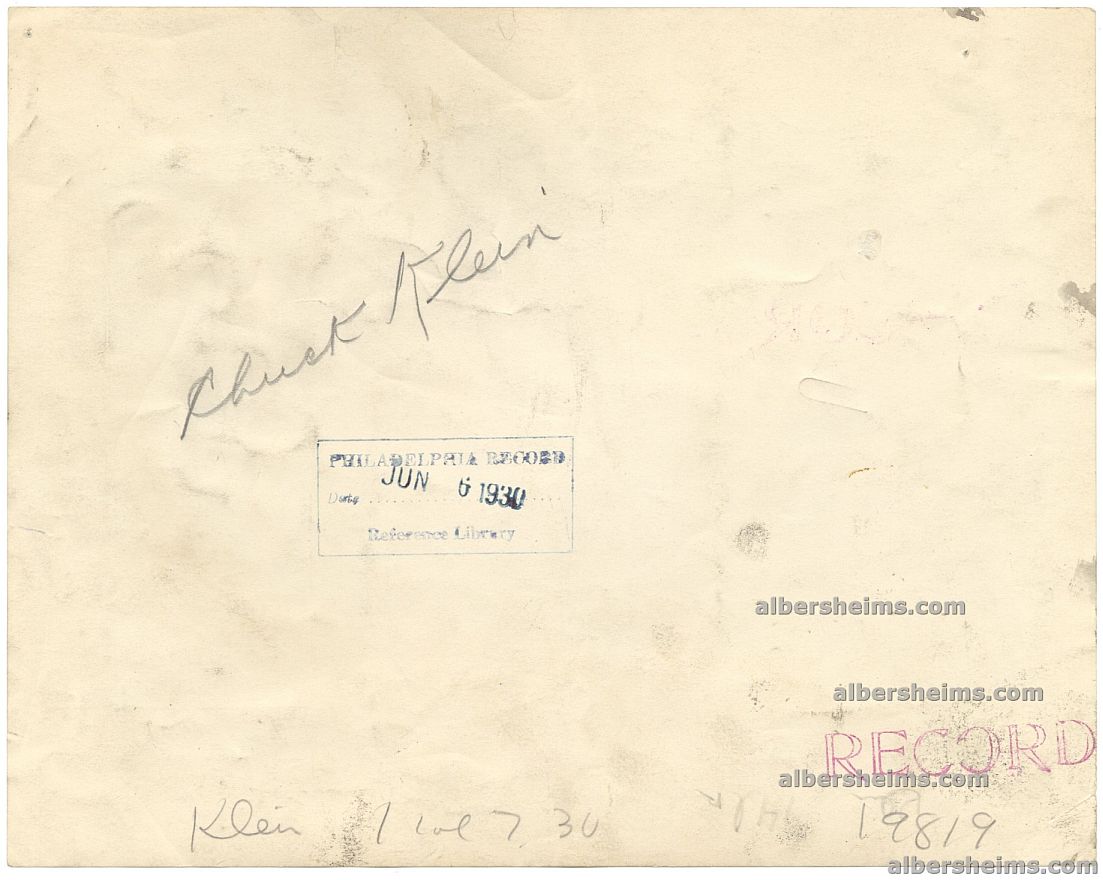 Chuck Klein 1930 Original TYPE 1 photo Home Run Trot Phillies HOF