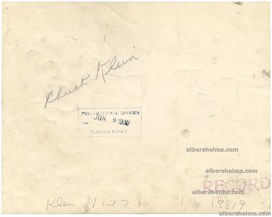 Chuck Klein 1930 Original TYPE 1 photo Home Run Trot Phillies HOF