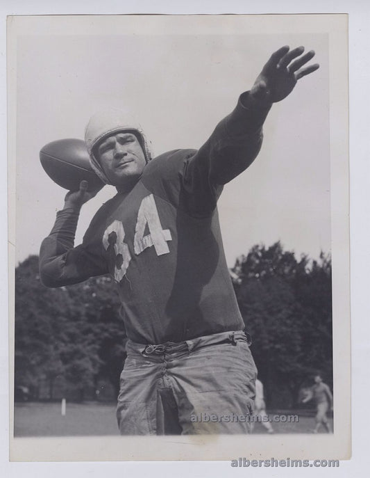 1935 Alabama Pitts Criminal Convict & 2 Sport Professional Athlete Reports to the Philadelphia Eagles Original TYPE I Photo