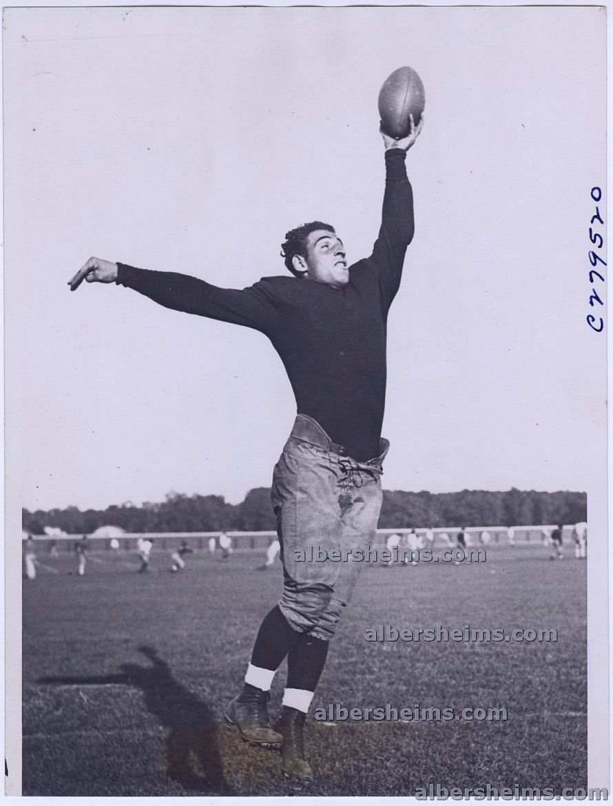 1934 Future Pro & College Football HOFer Wayne Millner Leaps for Notre Dame Original TYPE I Photo