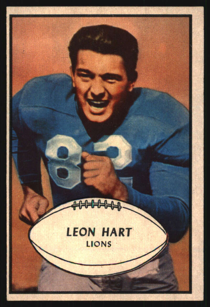 1952 Leon Hart Detroit Lions FB HOF - Heisman Winner Original TYPE I Photo Image used for his 1953 Bowman #31 Football Card