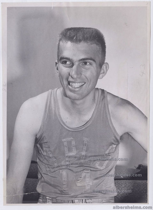 1949 Rookie Minneapolis Lakers Basketball Star Arnie Ferrin Original Type I photo