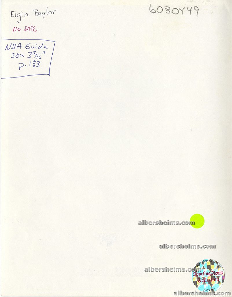1968-69 Elgin Baylor & Wilt Chamberlain take on the Cincinnati Royals Original TYPE I Photo