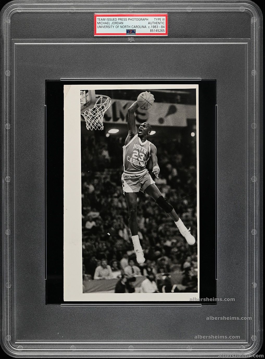 1983-84 Michael Jordan Original TYPE III Team Issued UNC Tarheels Photograph by Owen Shaw