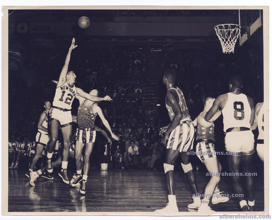 1952 New York Knicks vs College All-Stars with Sweetwater Clifton Original TYPE I Photo by William Jacobellis