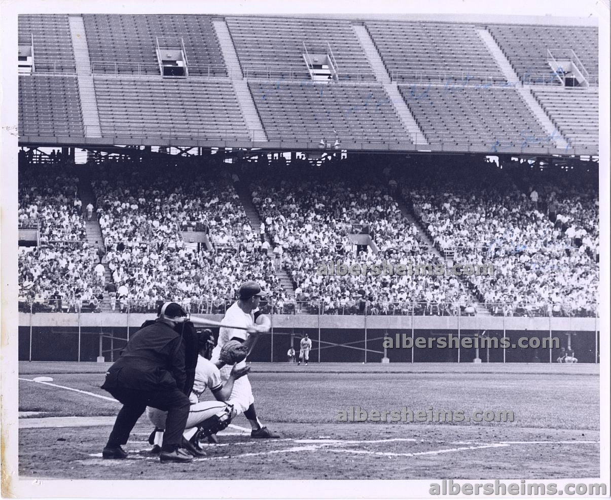 1967 Harmon Killebrew Swings in the Batter's Box at Metropolitan Stadium Original TYPE I Photo