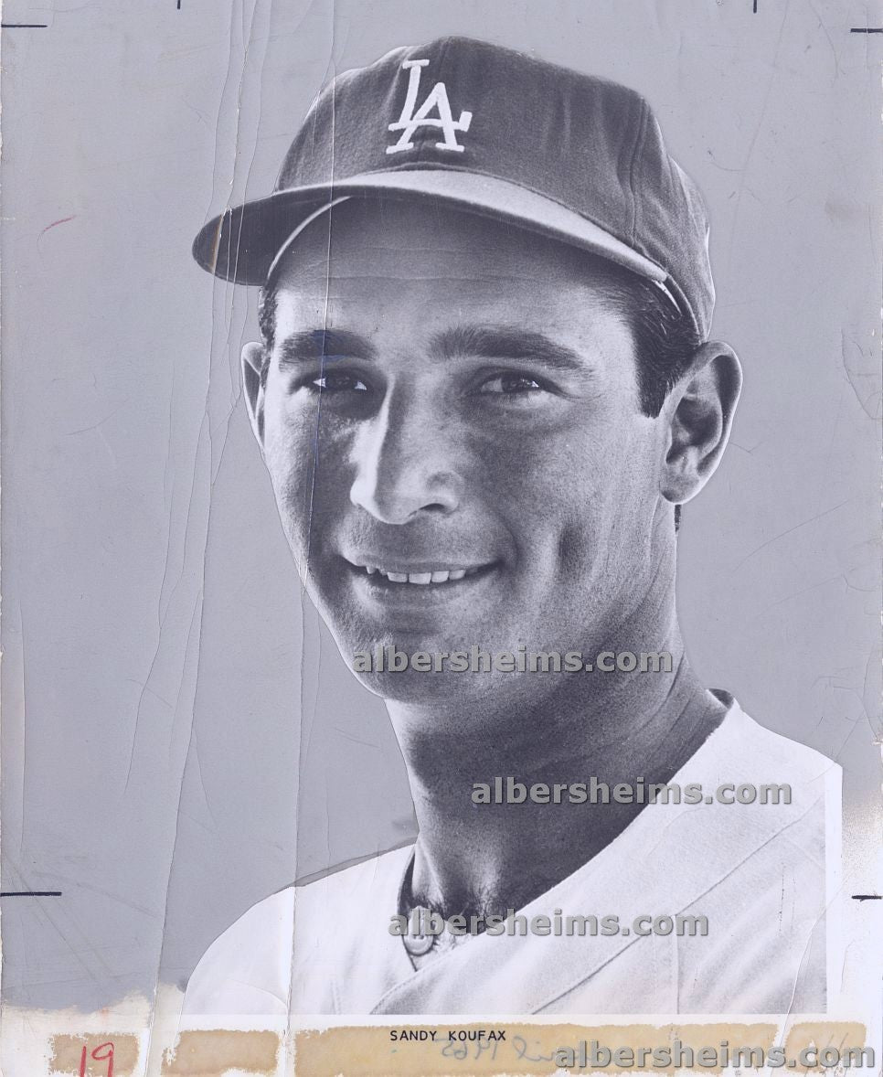 1965 Sandy Koufax L.A. Dodgers Original Team Issued Press Photo