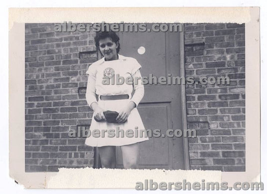 1947 Grand Rapids Chicks AAGPBL Millie Earp Original TYPE I Photo Snapshot "A League of Their Own"