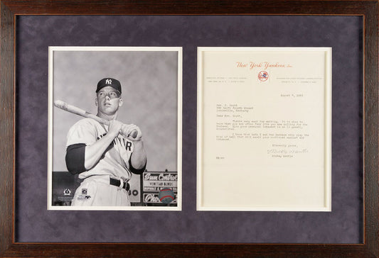 Mickey Mantle Typed Letter Signed AUTO from 1953 on Yankees Letterhead PSA/DNA LOA